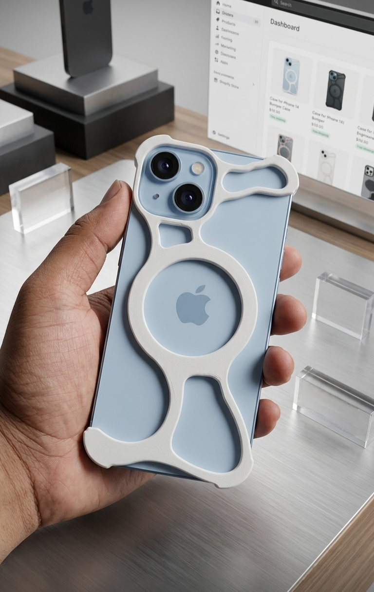Modern generative designed case for Iphone-15