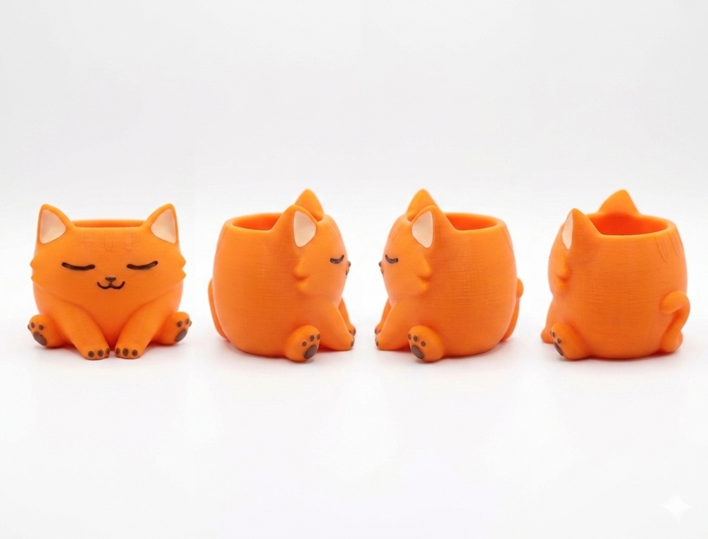 The Purr-fect Desk Companion: Cozy Cat Multi-Holder