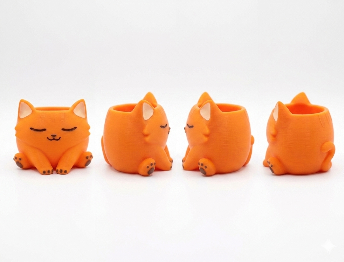 The Purr-fect Desk Companion: Cozy Cat Multi-Holder